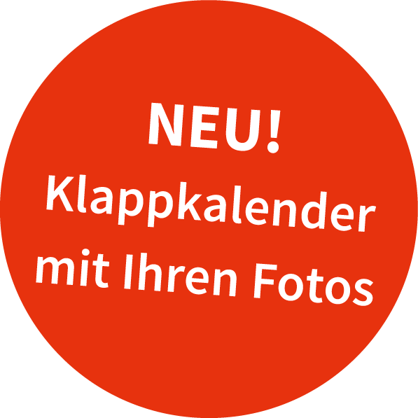 Störer zur Seite Klappkalender mit Fotos